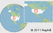Savanna Style Location Map of ZIP code 82070, highlighted country, highlighted county, within the entire country