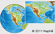 Physical Location Map of ZIP codes starting with 821, within the entire country