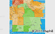 Political Shades 3D Map of ZIP codes starting with 829