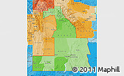 Political Shades Map of ZIP codes starting with 829