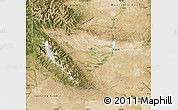 Satellite Map of Fremont County