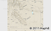 Shaded Relief Map of Fremont County