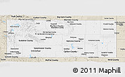 Classic Style Panoramic Map of Wyoming