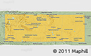 Savanna Style Panoramic Map of Wyoming