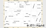 Classic Style Simple Map of Wyoming