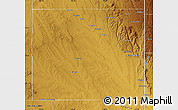 Physical Map of Weston County