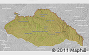 Satellite 3D Map of ARTIGAS, lighten, desaturated