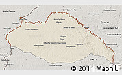 Shaded Relief 3D Map of ARTIGAS, semi-desaturated
