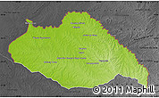 Physical Map of ARTIGAS, darken, desaturated