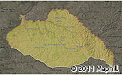Satellite Map of ARTIGAS, darken, semi-desaturated