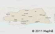 Shaded Relief Panoramic Map of CANELONES, lighten