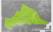 Physical 3D Map of CERRO LARGO, desaturated