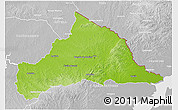 Physical 3D Map of CERRO LARGO, lighten, desaturated