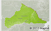 Physical 3D Map of CERRO LARGO, lighten, semi-desaturated