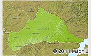 Physical 3D Map of CERRO LARGO, satellite outside