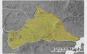 Satellite 3D Map of CERRO LARGO, desaturated