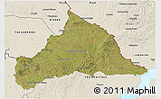 Satellite 3D Map of CERRO LARGO, shaded relief outside