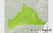 Physical Map of CERRO LARGO, lighten, semi-desaturated