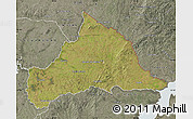 Satellite Map of CERRO LARGO, semi-desaturated