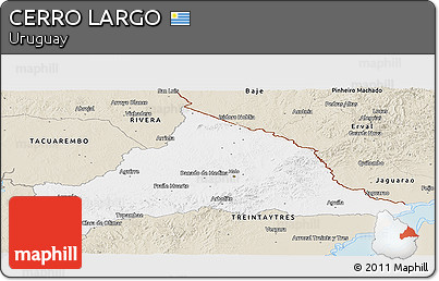 Classic Style Panoramic Map of CERRO LARGO