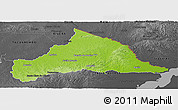 Physical Panoramic Map of CERRO LARGO, darken, desaturated