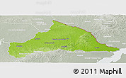 Physical Panoramic Map of CERRO LARGO, lighten, semi-desaturated