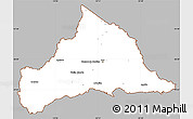 Gray Simple Map of CERRO LARGO, cropped outside