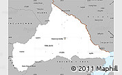 Gray Simple Map of CERRO LARGO