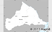 Gray Simple Map of CERRO LARGO, single color outside