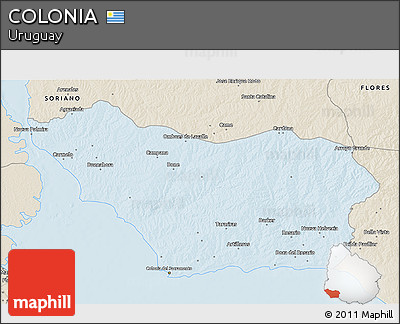 Classic Style 3D Map of COLONIA