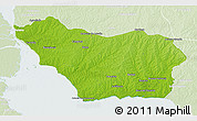 Physical 3D Map of COLONIA, lighten