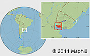 Savanna Style Location Map of COLONIA, within the entire country