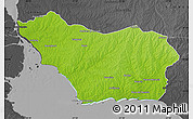 Physical Map of COLONIA, darken, desaturated