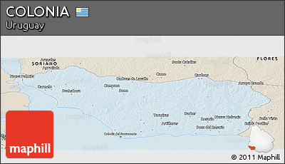 Classic Style Panoramic Map of COLONIA