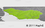 Physical Panoramic Map of COLONIA, desaturated