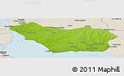 Physical Panoramic Map of COLONIA, shaded relief outside