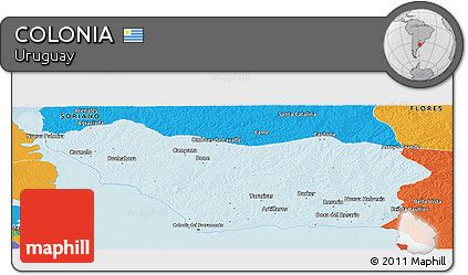 Political Panoramic Map of COLONIA