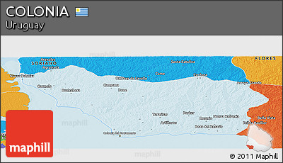 Political Panoramic Map of COLONIA