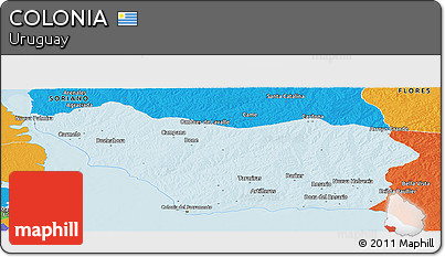 Political Panoramic Map of COLONIA
