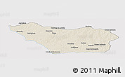 Shaded Relief Panoramic Map of COLONIA, cropped outside