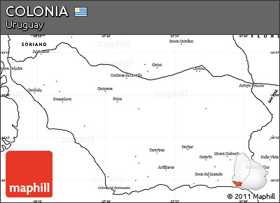 Blank Simple Map of COLONIA