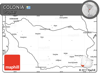 Blank Simple Map of COLONIA