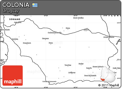 Blank Simple Map of COLONIA