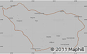Gray Simple Map of COLONIA, cropped outside