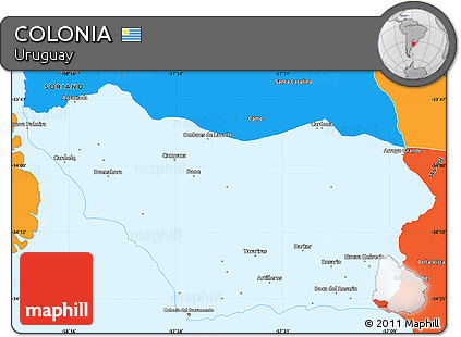 Political Simple Map of COLONIA