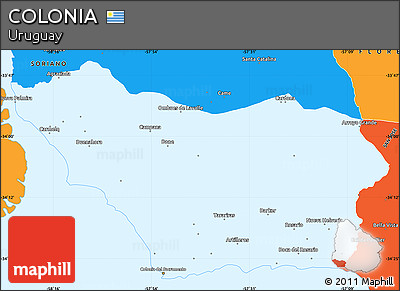 Political Simple Map of COLONIA