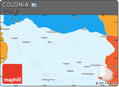 Political Simple Map of COLONIA