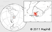 Blank Location Map of FLORES, within the entire country