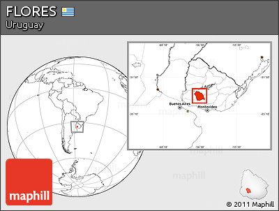 Blank Location Map of FLORES