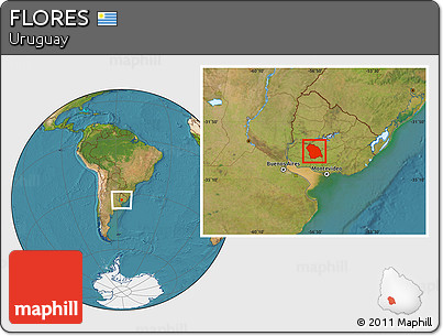 Satellite Location Map of FLORES